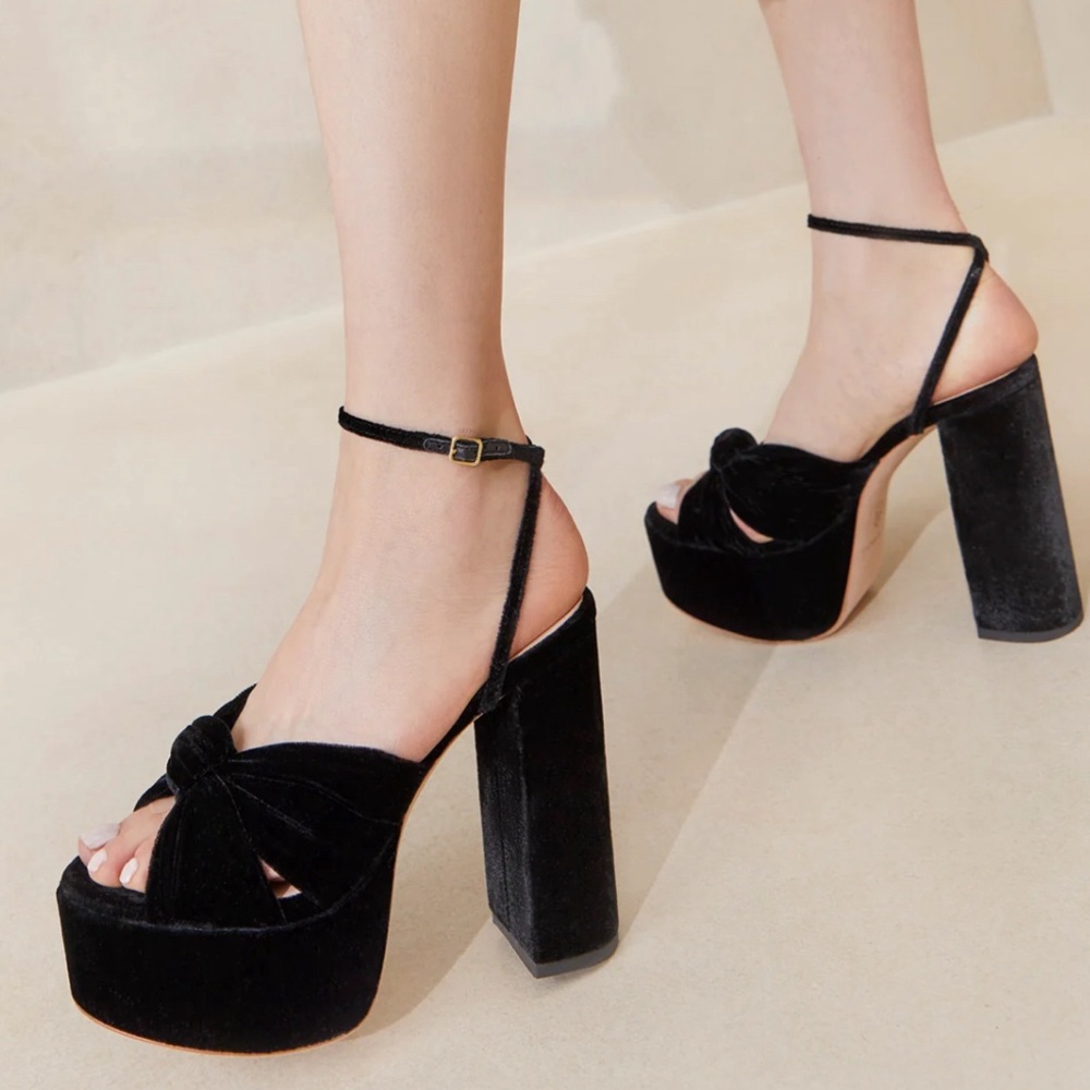 Loeffler Randall Roz Knot Black Platform